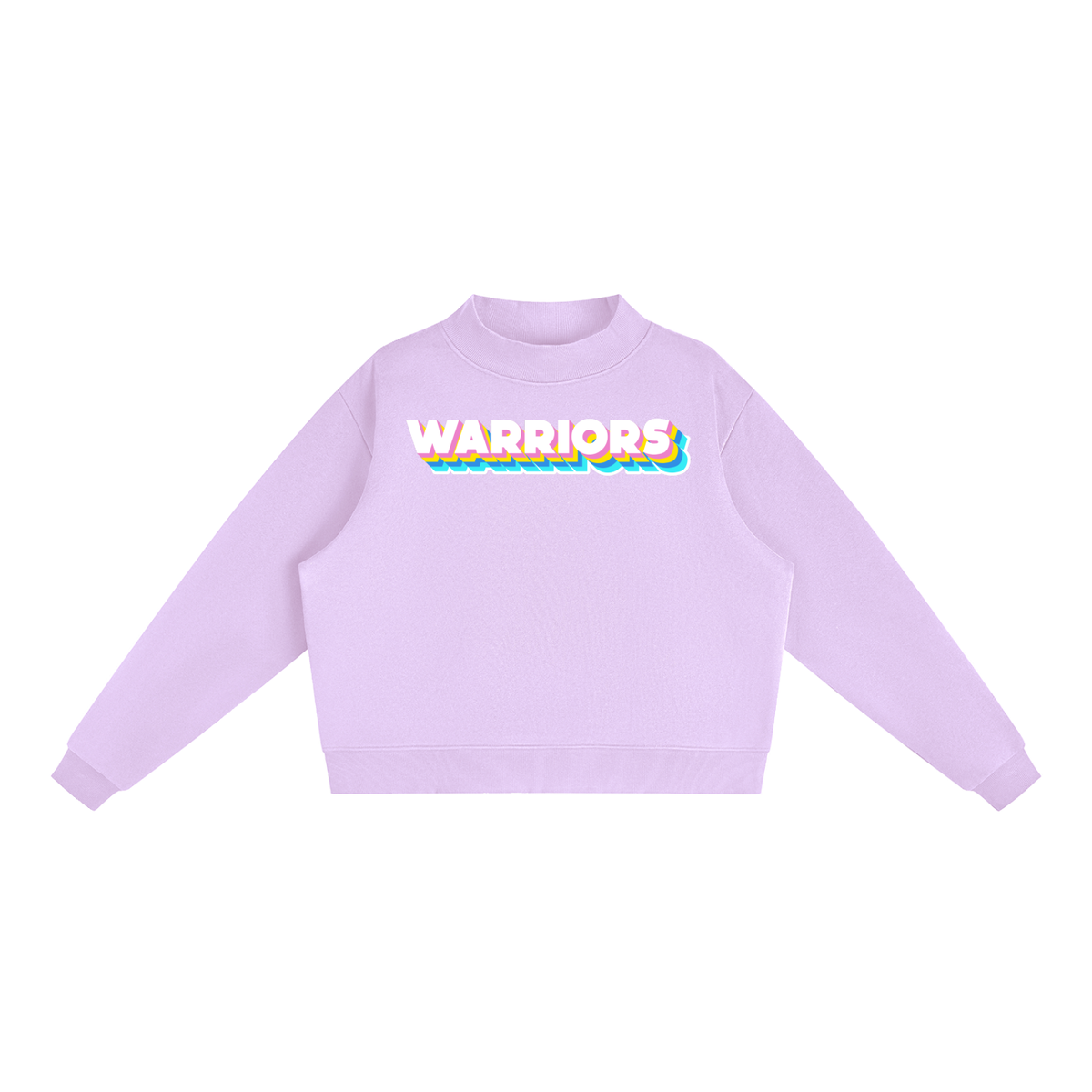 Essential Fleece Mock-Neck Crew Sweatshirt - Warriors