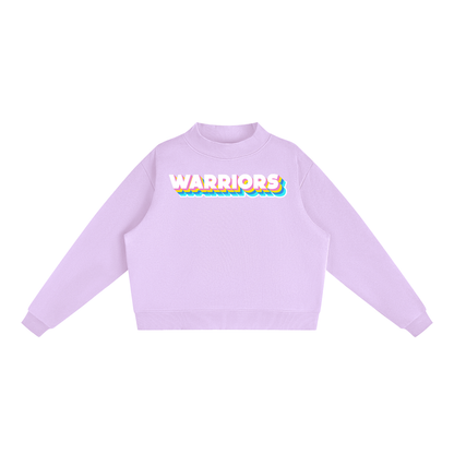 Essential Fleece Mock-Neck Crew Sweatshirt - Warriors