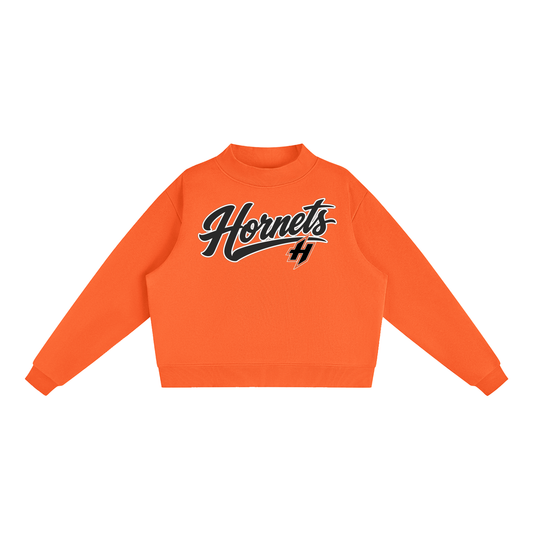 Essential Fleece Mock-Neck Crew Sweatshirt - Harrisburg Hornets