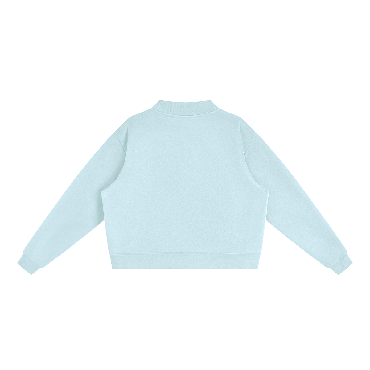 Essential Fleece Mock-Neck Crew Sweatshirt - Valley View Blazers -Neon