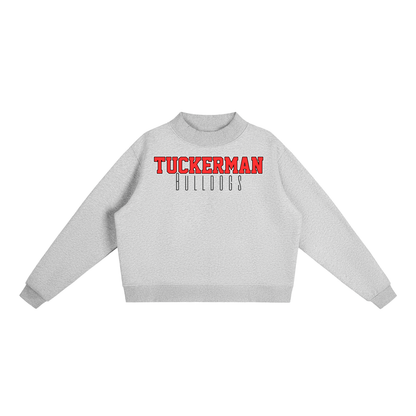 Essential Fleece Mock-Neck Crew Sweatshirt - Tuckerman Bulldogs Classic
