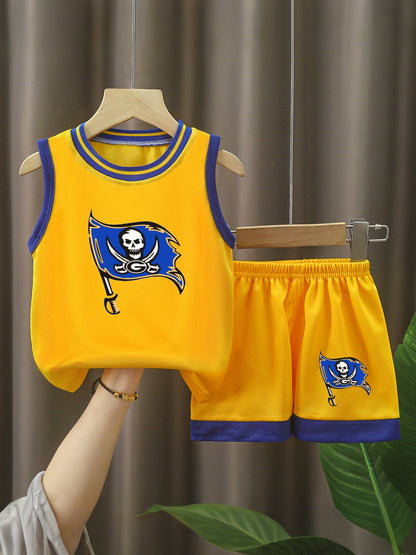 DTF 140gsm Children's Basketball Jersey Set(Dual-sided Printing)