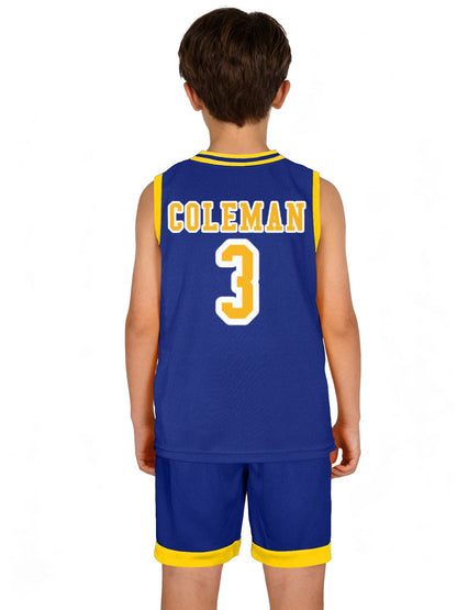 Children's Basketball Jersey Set.CUSTOM COLEMAN