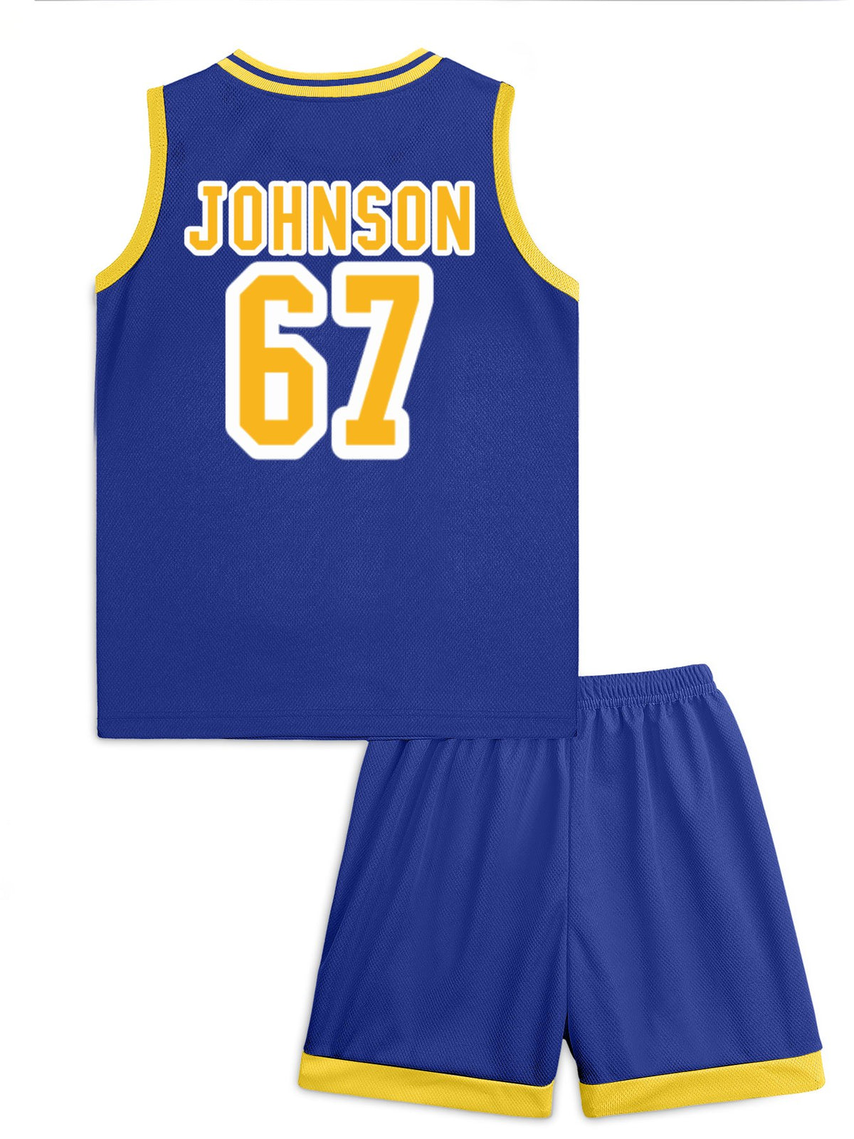 JOHNSON. CUSTOM Children's Basketball Jersey Set(Dual-sided Printing)