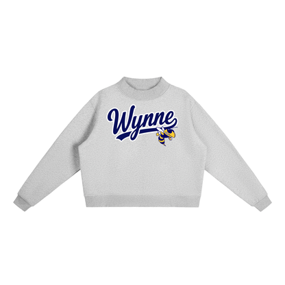 Essential Fleece Mock-Neck Crew Sweatshirt - Wynne