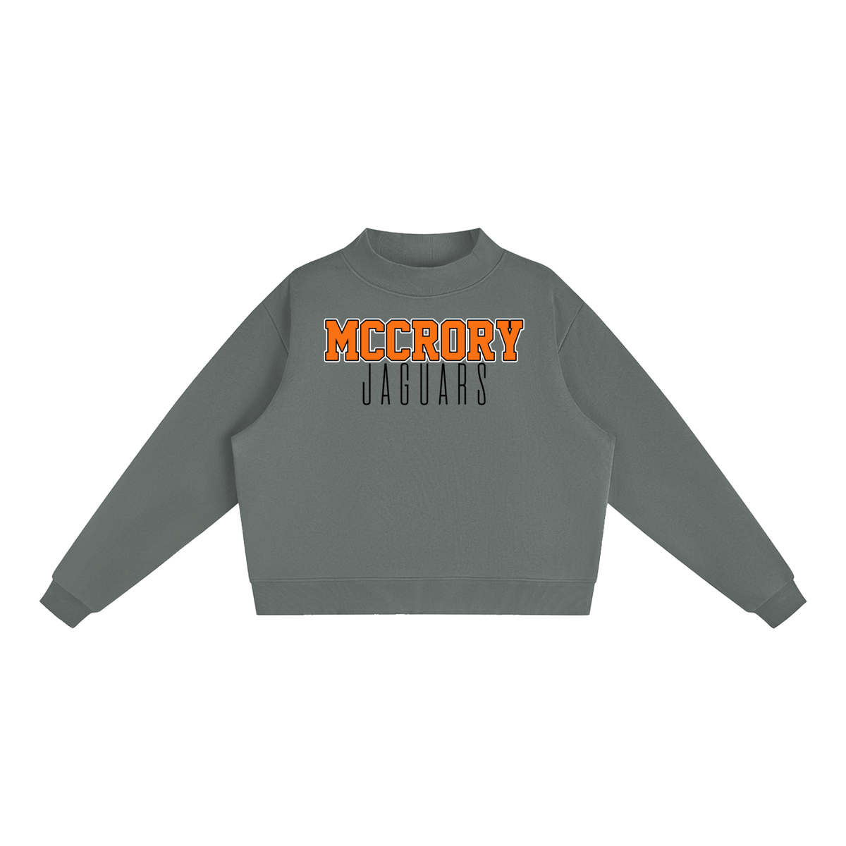 McCrory Jaguars. Classic  Fleece Mock-Neck Crew Sweatshirt