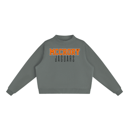 McCrory Jaguars. Classic  Fleece Mock-Neck Crew Sweatshirt