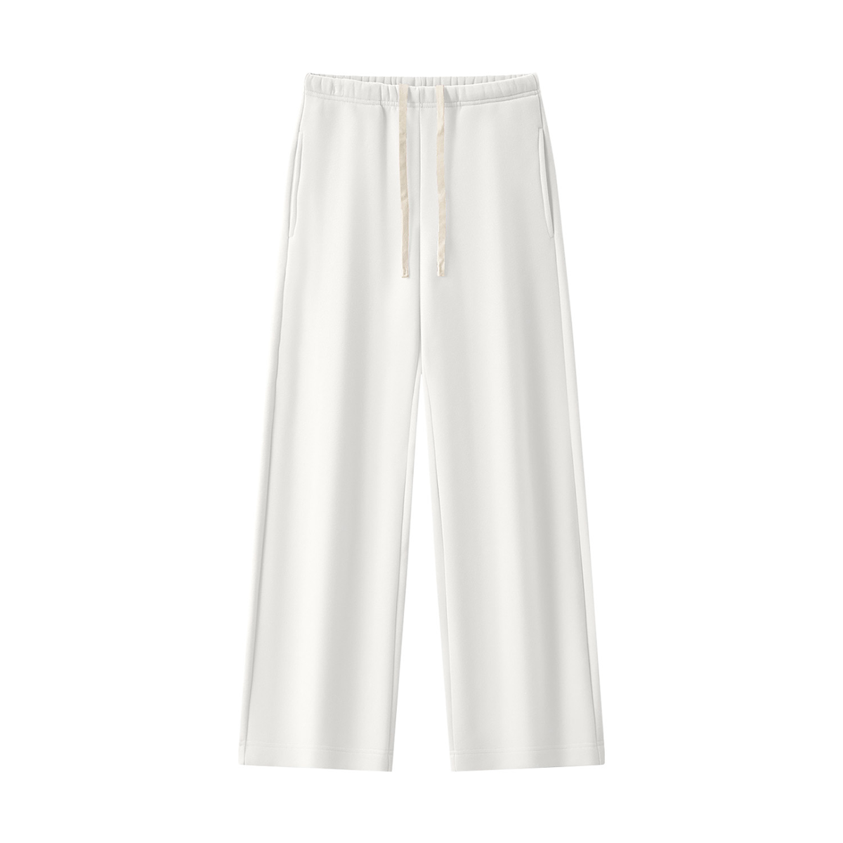 Women's Straight Leg Fleece Sweatpants - Matching Mockneck Set
