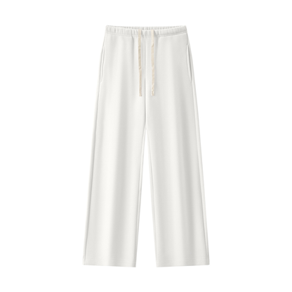 Women's Straight Leg Fleece Sweatpants - Matching Mockneck Set