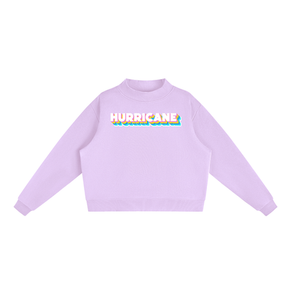 Essential Fleece Mock-Neck Crew Sweatshirt - Jonesboro Hurricane -Neon