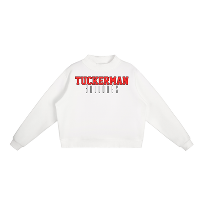 Essential Fleece Mock-Neck Crew Sweatshirt - Tuckerman Bulldogs Classic