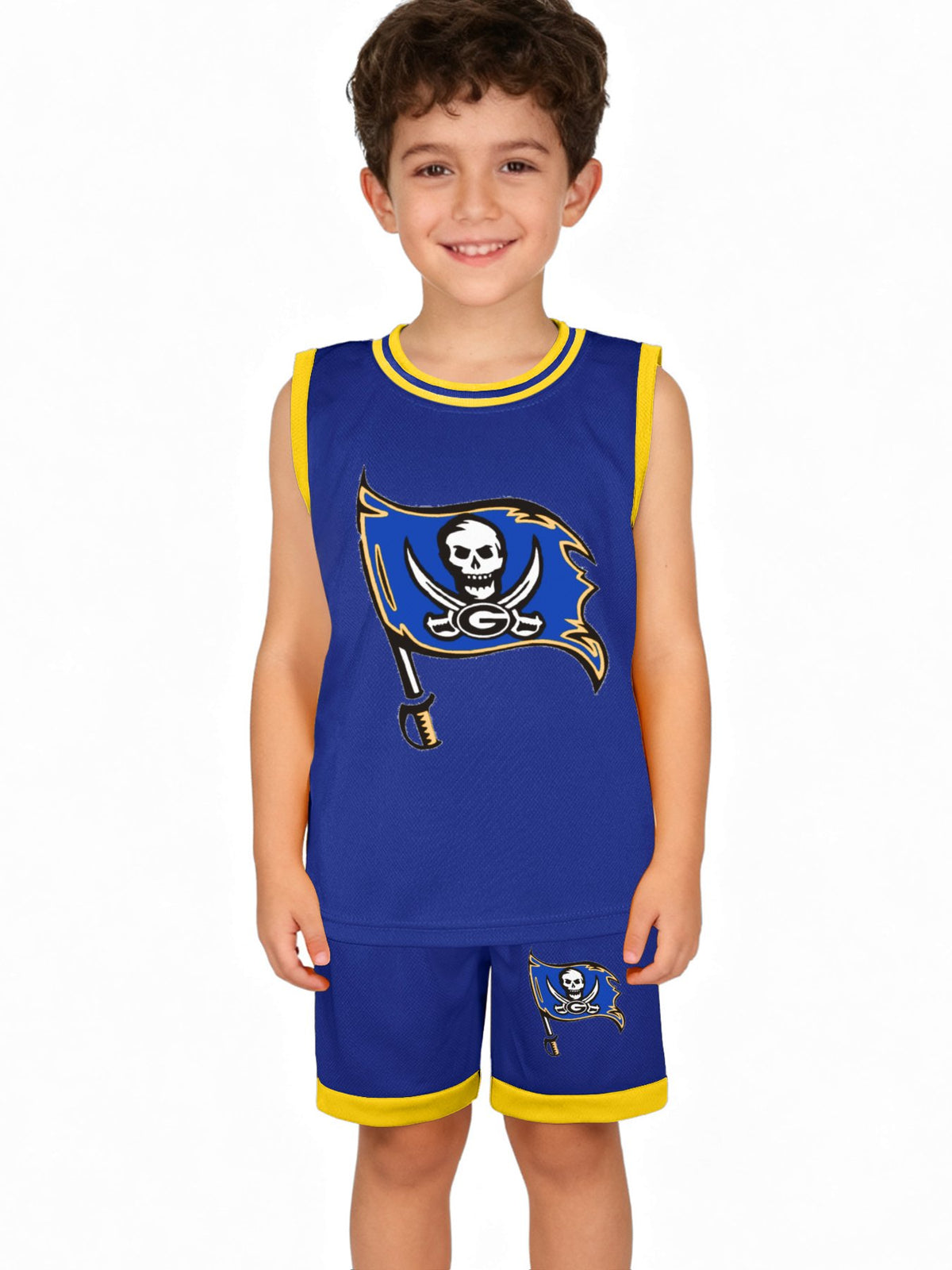 Children's Basketball Jersey Set(Dual-sided Printing) - GOSNELL. Skelton6