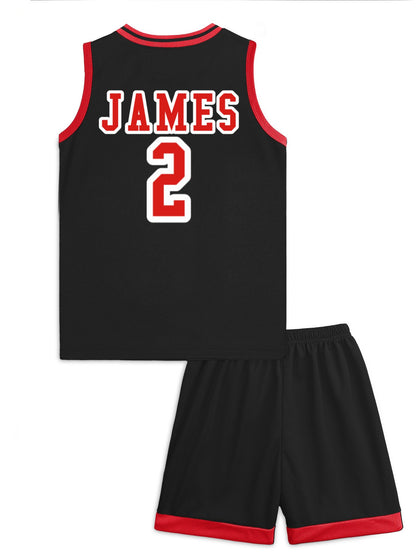 Branson Pirates. CUSTOM - Children's Basketball Jersey Set(Dual-sided Printing)