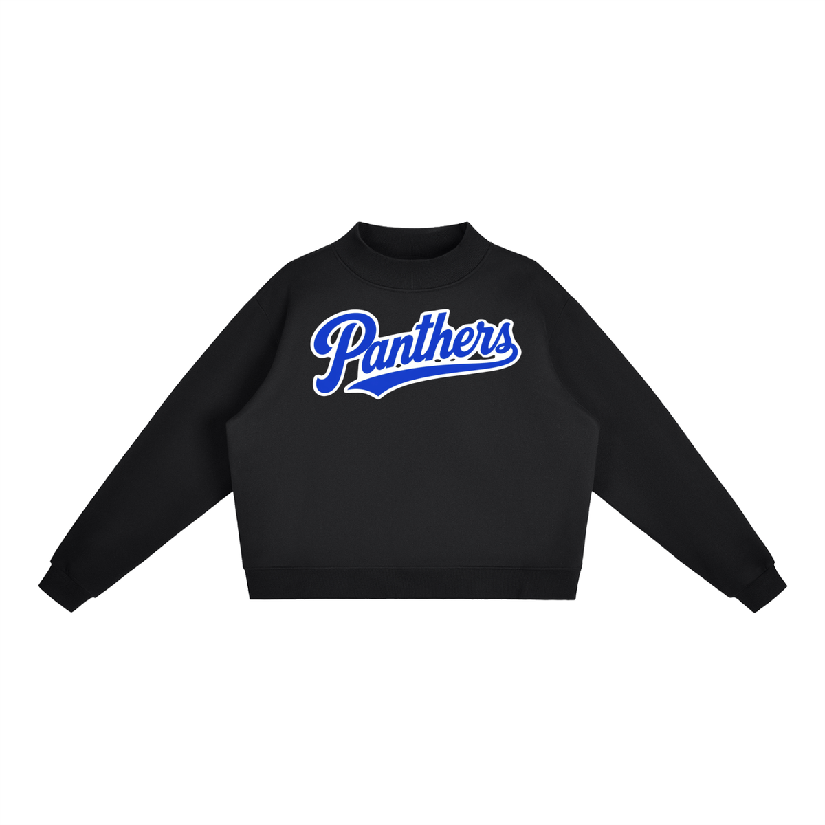 Essential Fleece Mock-Neck Crew Sweatshirt. PANTHERS