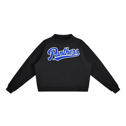 Essential Fleece Mock-Neck Crew Sweatshirt. PANTHERS