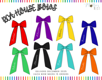 RCA House Embroidered Bows